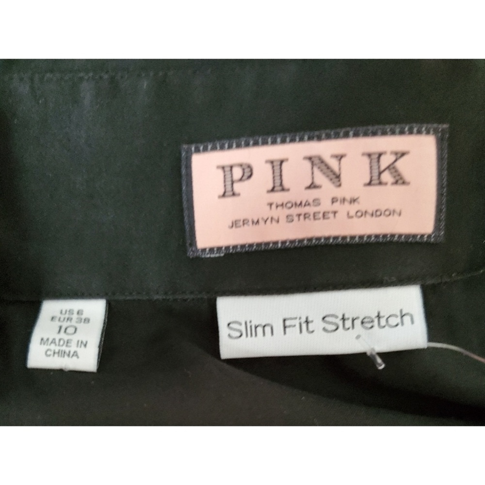 Thomas Pink Black Shirt Dress Size 10 EUC - Picture 3 of 5